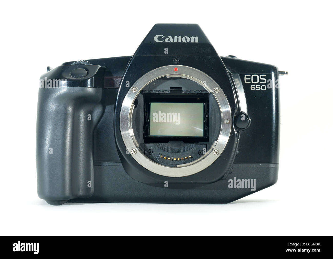 Canon EOS 650 SLR film camera, first generation of the auto focus range  Stock Photo Alamy