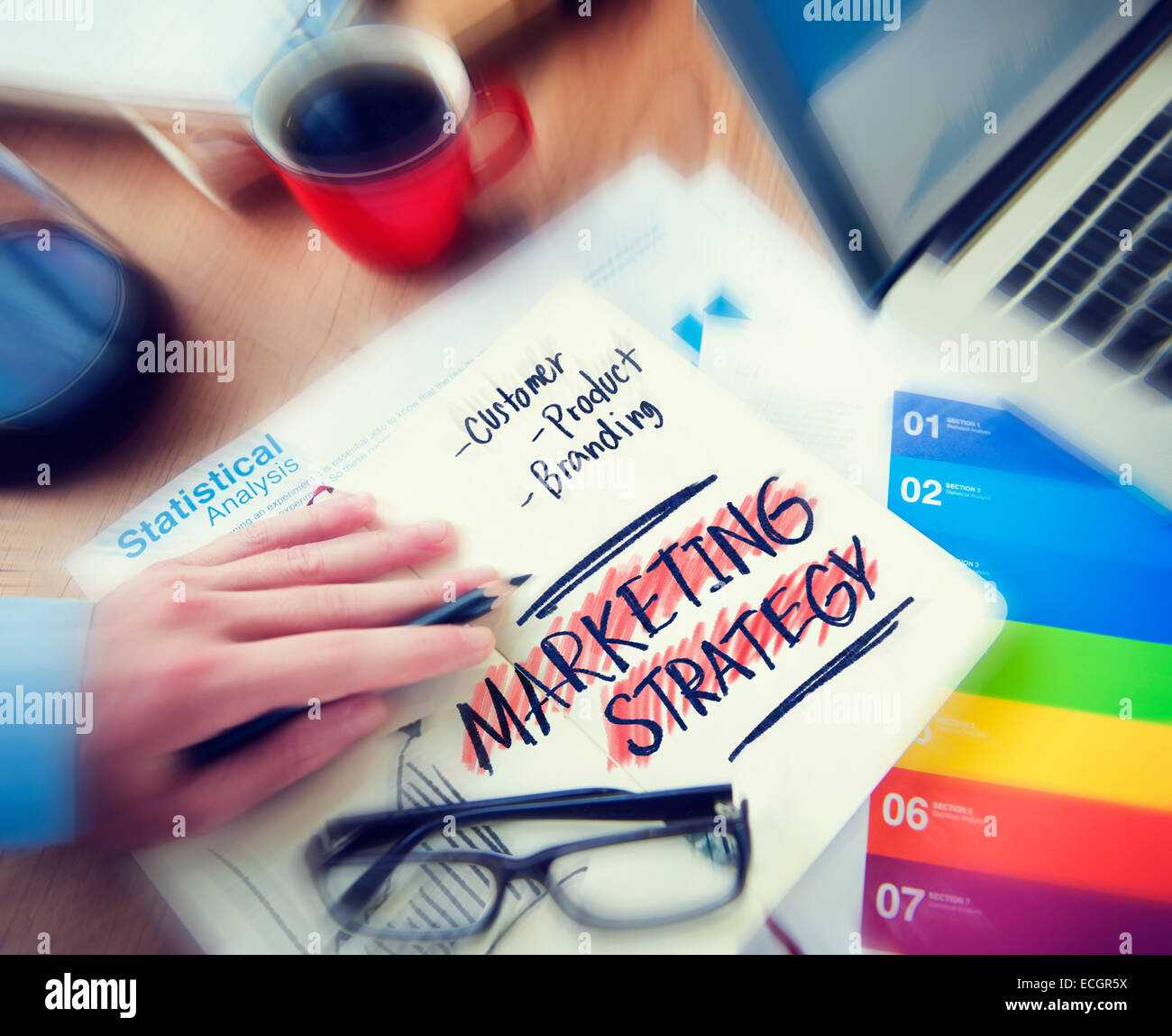 Marketing Strategy Customer Product Branding Concept Stock Photo