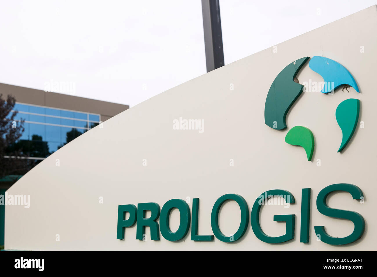 An office park operated by logistics and property services company Prologis. Stock Photo