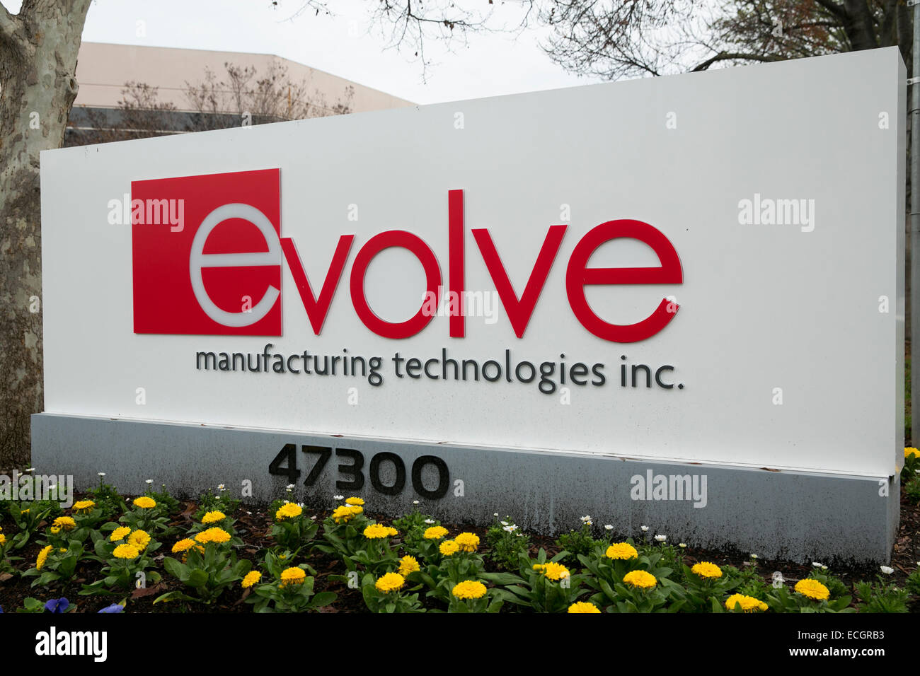 The headquarters of Evolve Manufacturing Technologies. Stock Photo