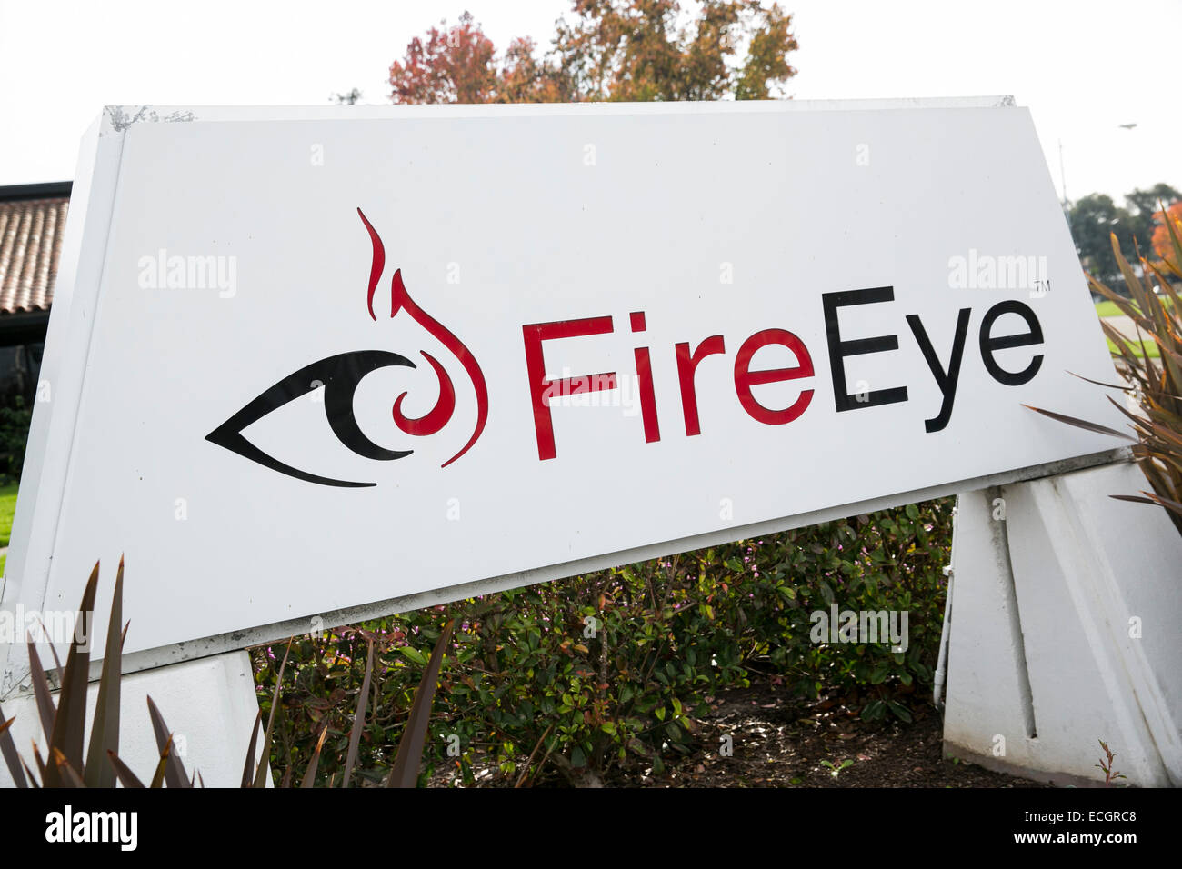 The headquarters of computer security software maker FireEye. Stock Photo