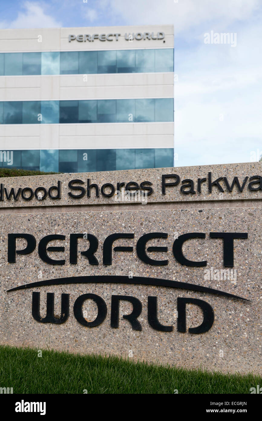 An office building occupied by MMO game maker Perfect World. Stock Photo