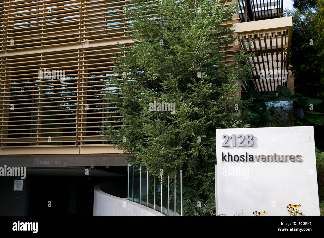 The headquarters of venture capital firm Khosla Ventures. Stock Photo
