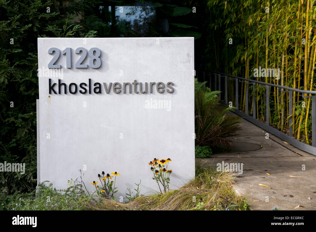 The headquarters of venture capital firm Khosla Ventures. Stock Photo