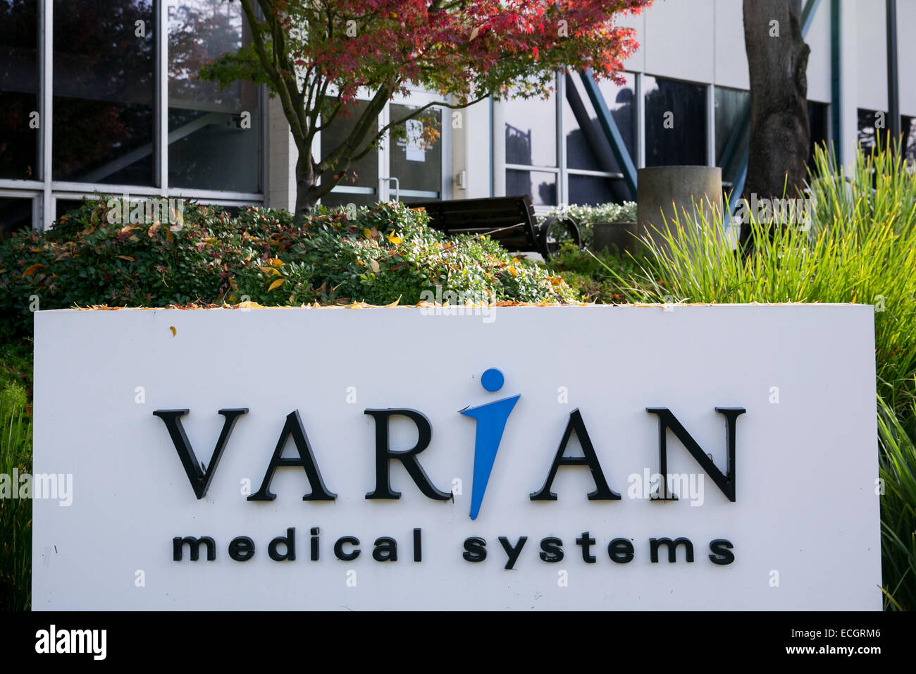 The headquarters of Varian Medical Systems Stock Photo Alamy