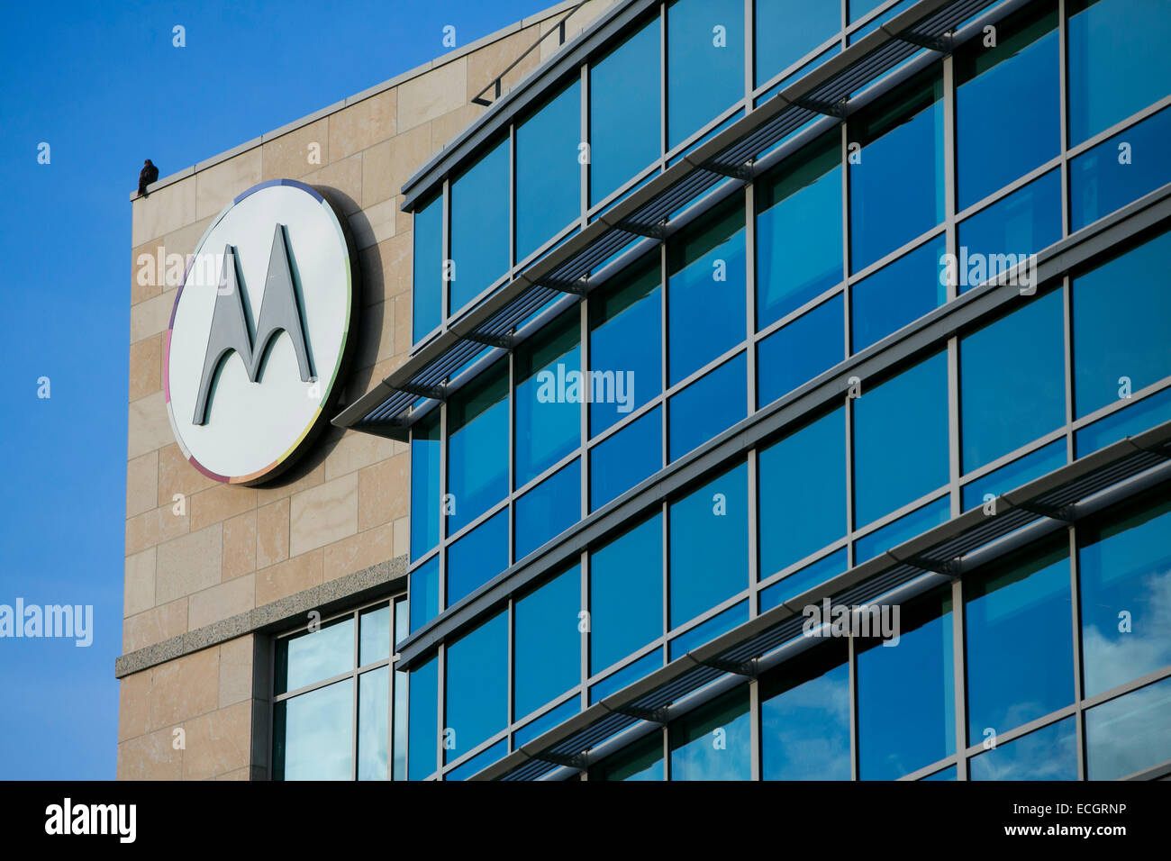 An office building occupied by Motorola Mobility. Stock Photo