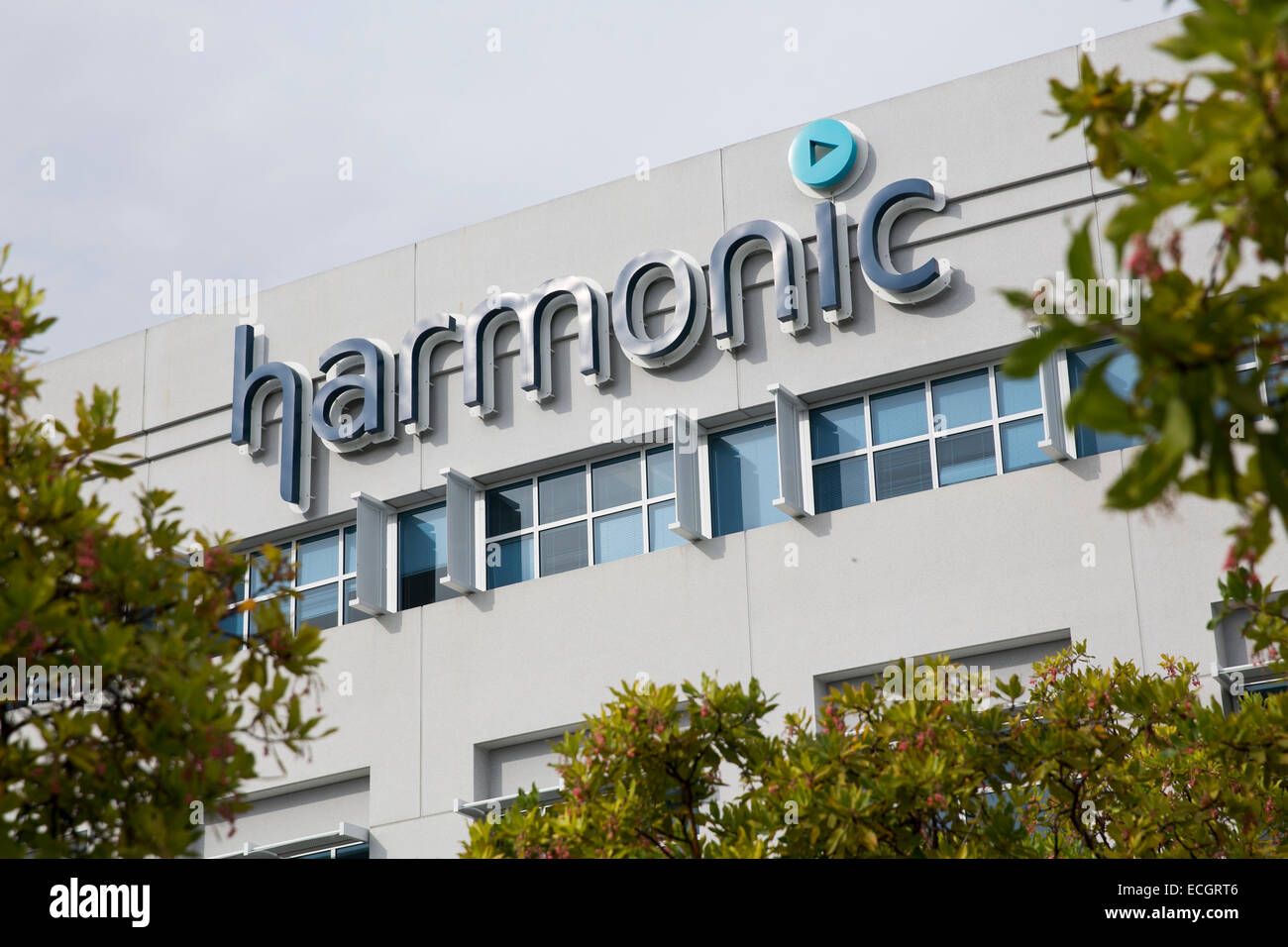 The headquarters of video infrastructure company Harmonic Stock Photo