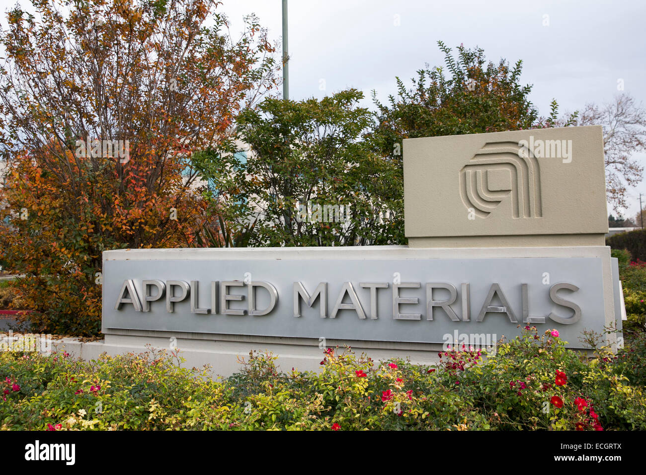 The headquarters of semiconductor manufacturer Applied Materials. Stock Photo
