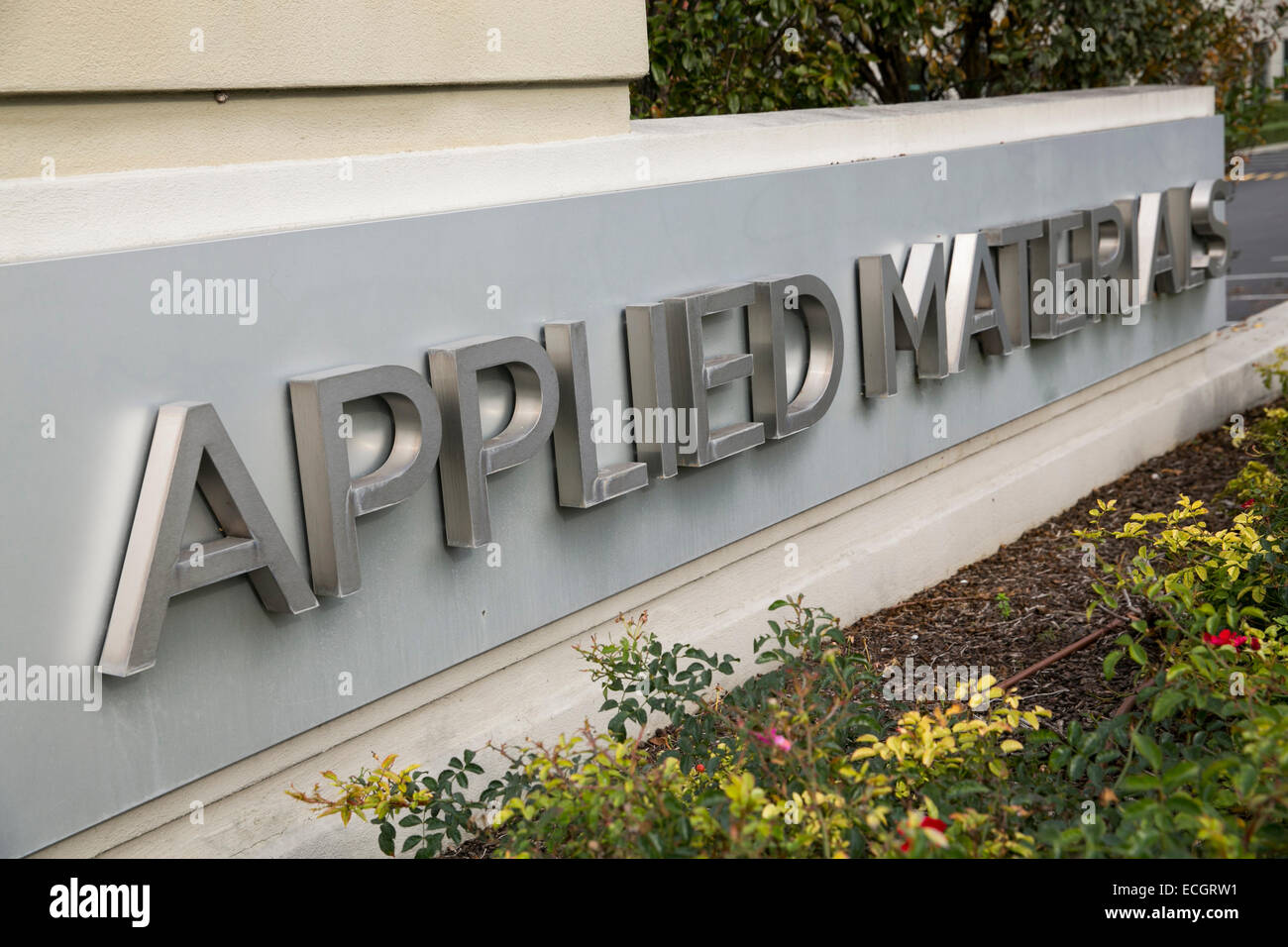 The headquarters of semiconductor manufacturer Applied Materials. Stock Photo