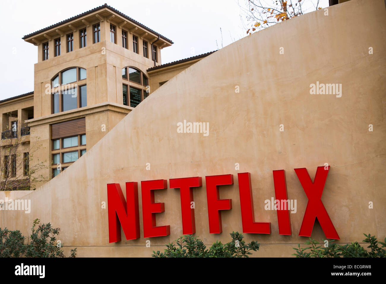 The headquarters of Netflix. Stock Photo