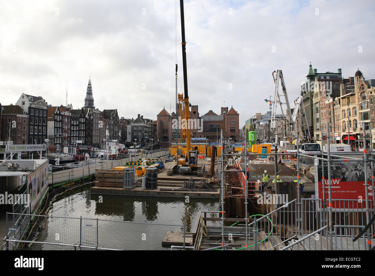 major construction amsterdam netherland europe Stock Photo