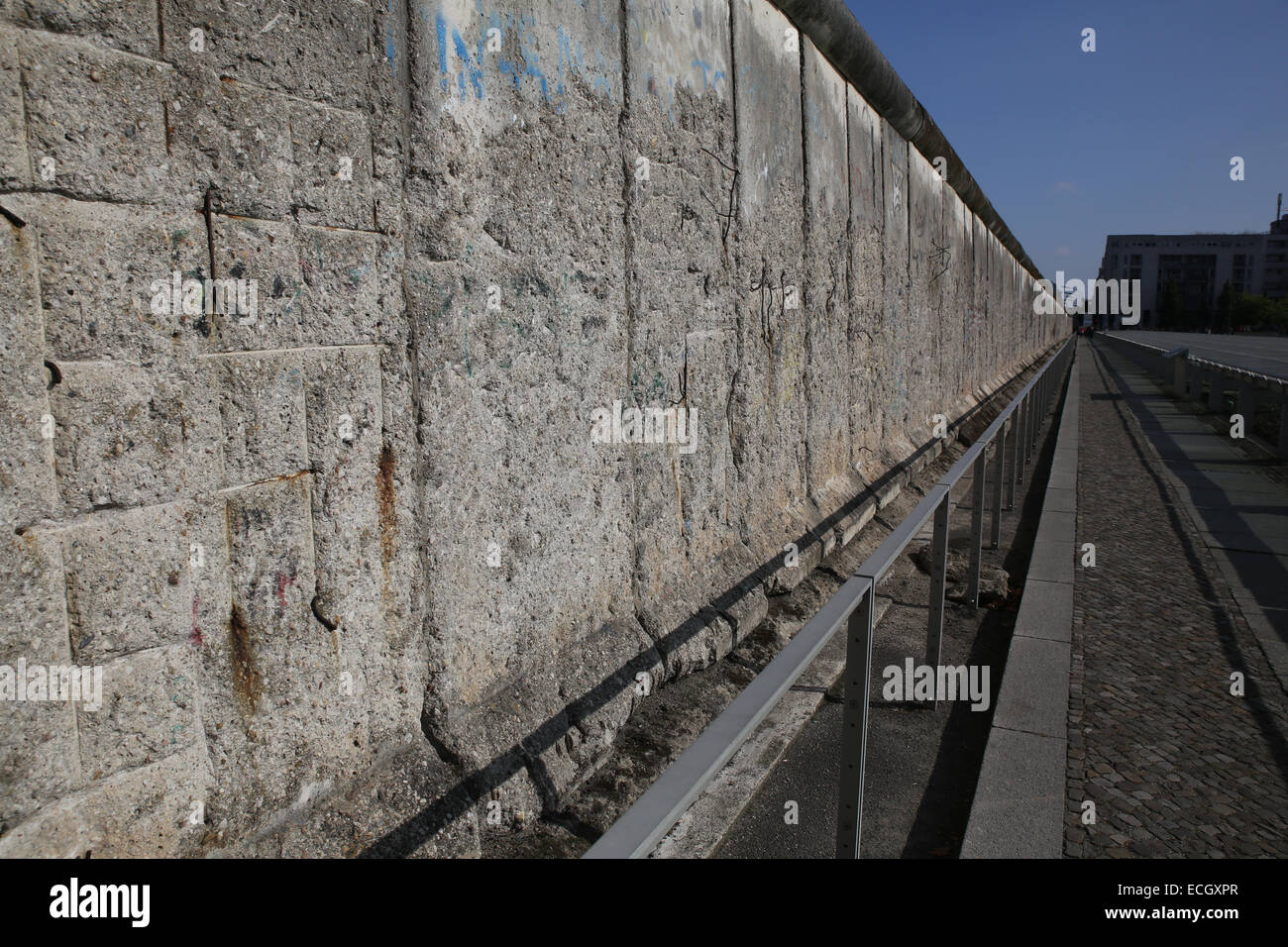 berlin wall monument Topography of Terror Stock Photo