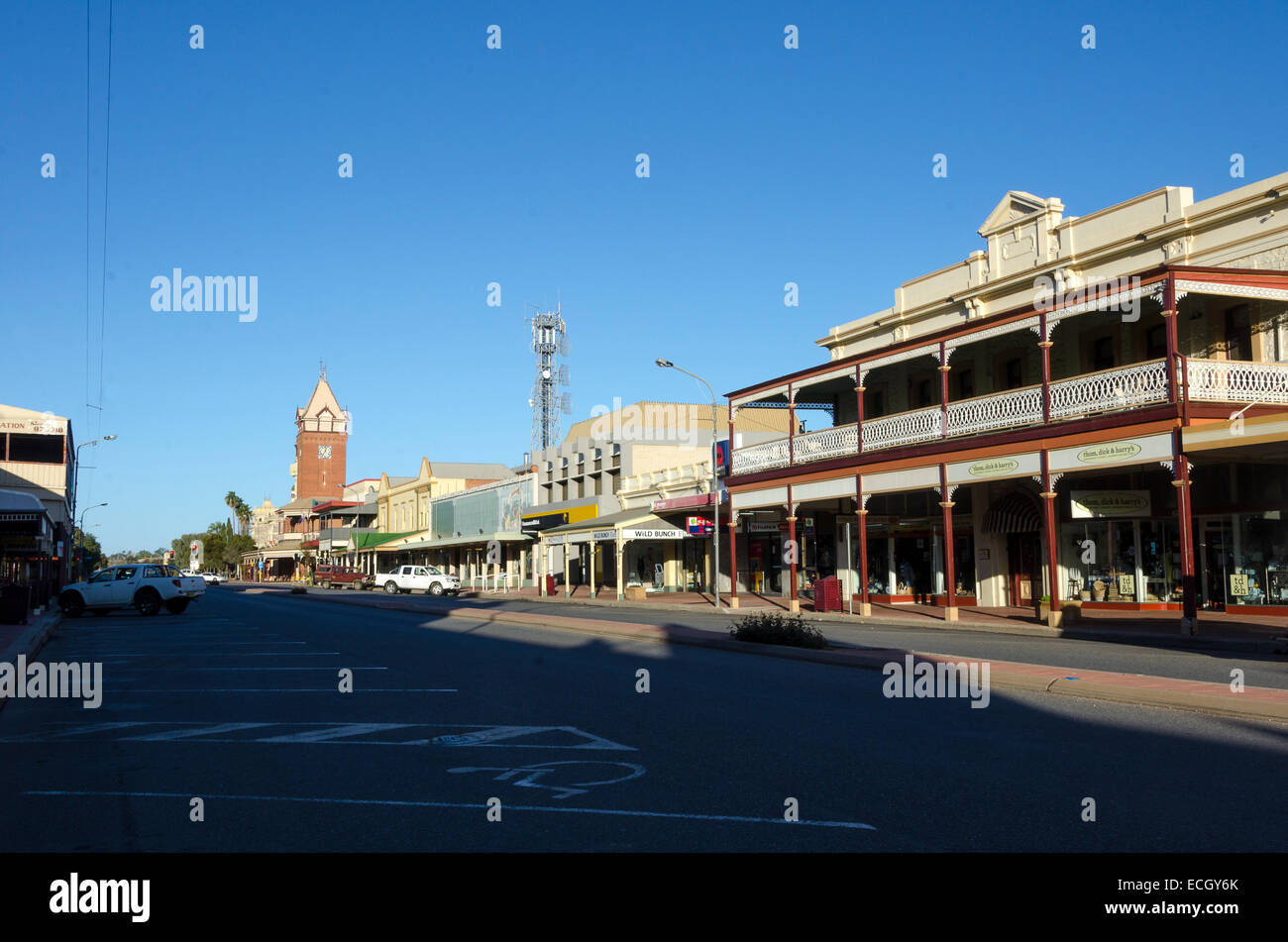 Main Street and Post Office, Argent Street, Broken Hill, New south ...