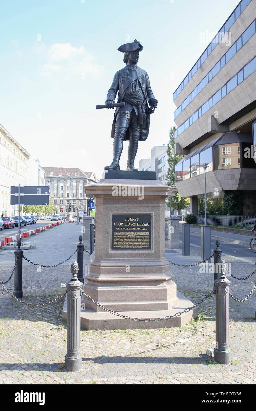 Furst Leopold von Dessau statue Berlin Stock Photo