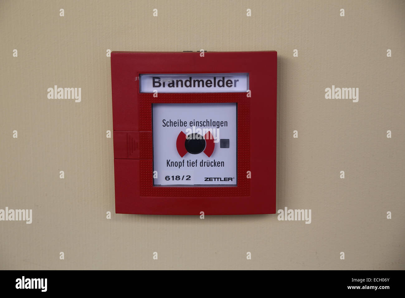 emergency fire alarm germany europe Stock Photo