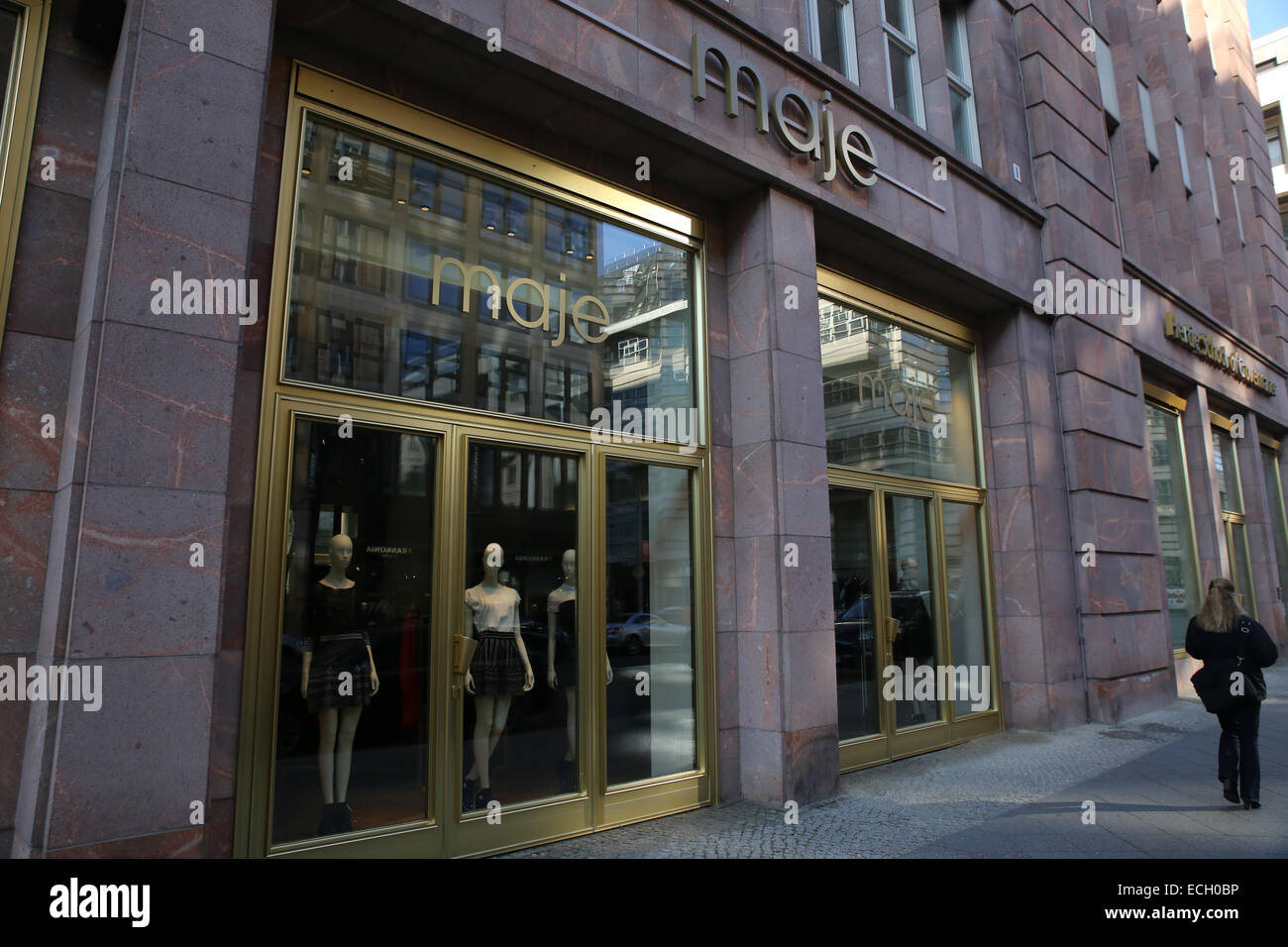maje designer clothing store europe Stock Photo