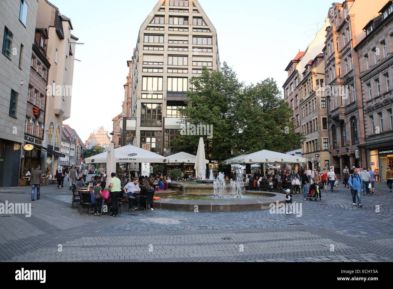 people relax outdoor nuremberg germany Stock Photo