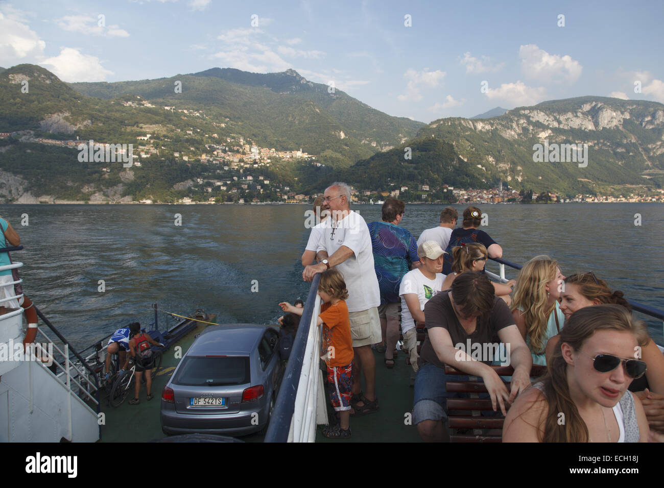 With The Ferry On Lake Como Stock Photo Alamy   With The Ferry On Lake Como ECH18J 