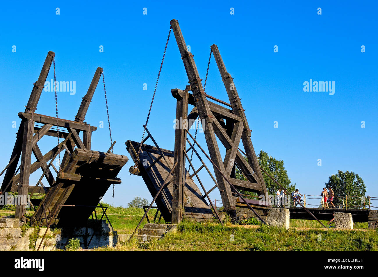 Langlois Bridge, Van Gogh Bridge, Arles, Bouches du Rhone, Provence, France, Europe Stock Photo