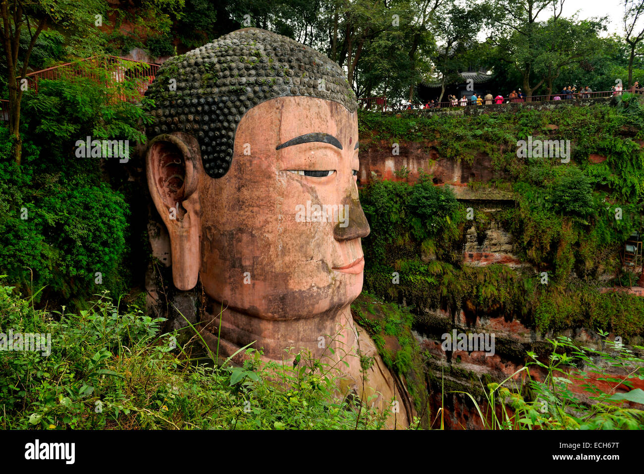 Largest stone Buddha statue in the world, Leshan Giant Buddha, Leshan