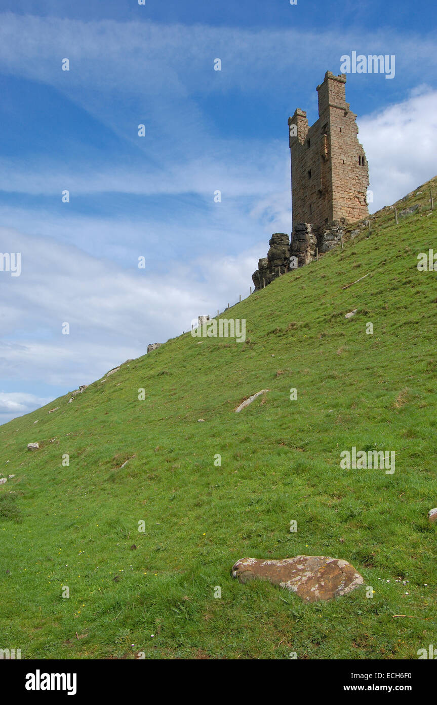 Dunstanburgh Castle, Northumberland, England, United Kingdom, Europe Stock Photo