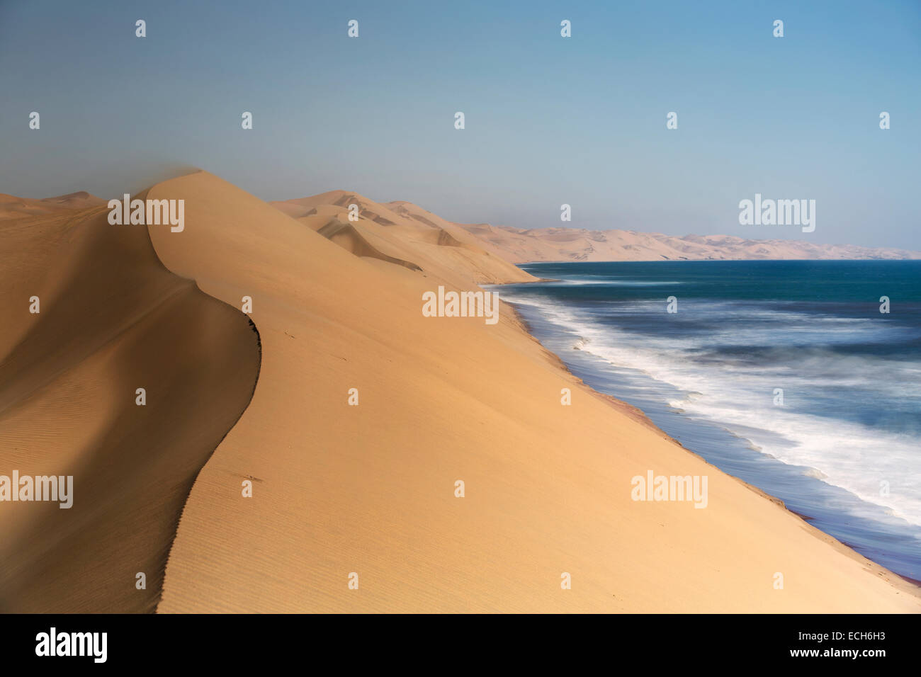 Sand dunes, Namib Desert, Swakopmund, Namibia Stock Photo