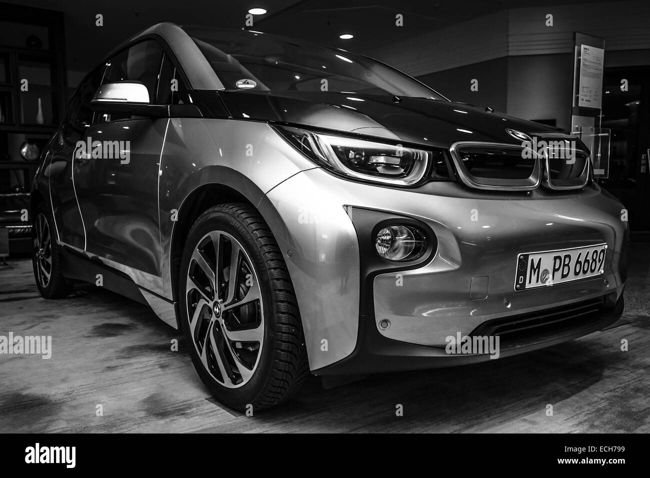 Showroom. BMW i3 Stock Photo