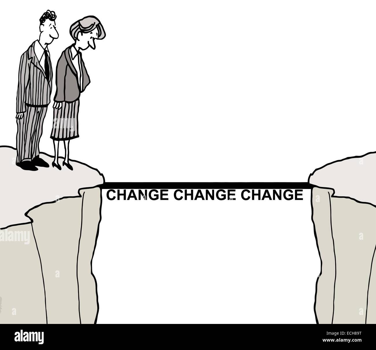 Change management cartoons hi-res stock photography and images - Alamy