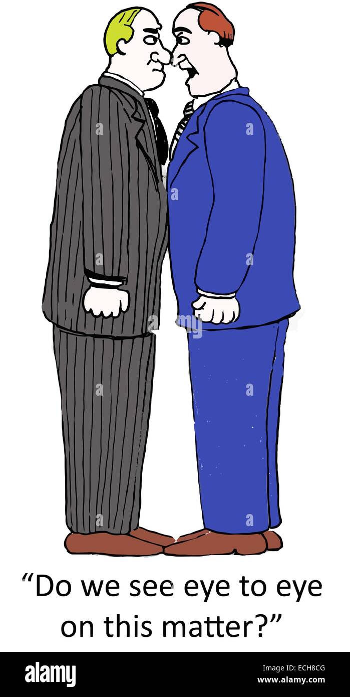 "Do we see eye to eye on this matter Stock Vector Image & Art Alamy