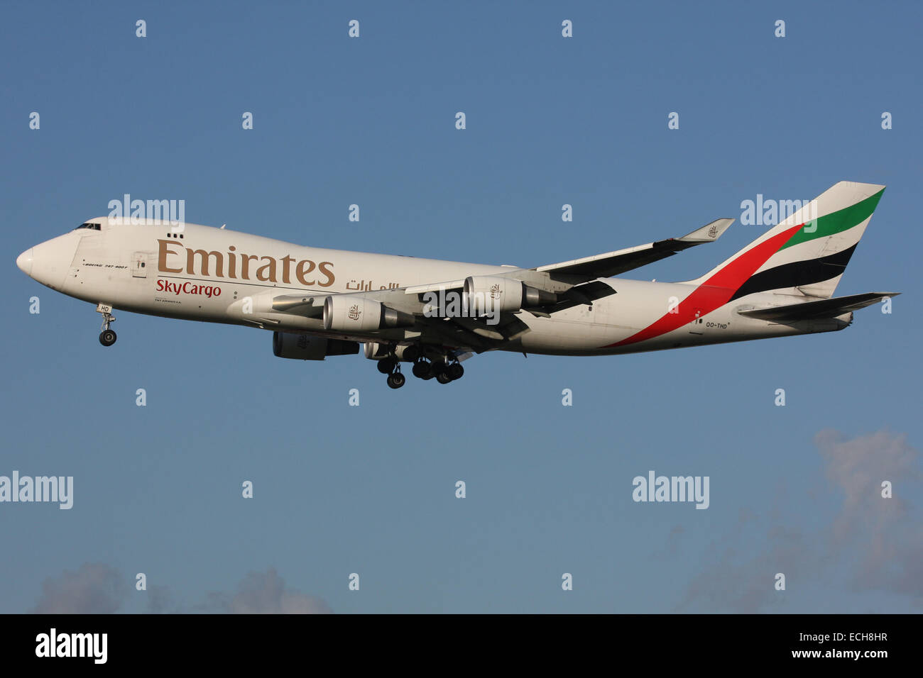 EMIRATES CARGO 747 Stock Photo