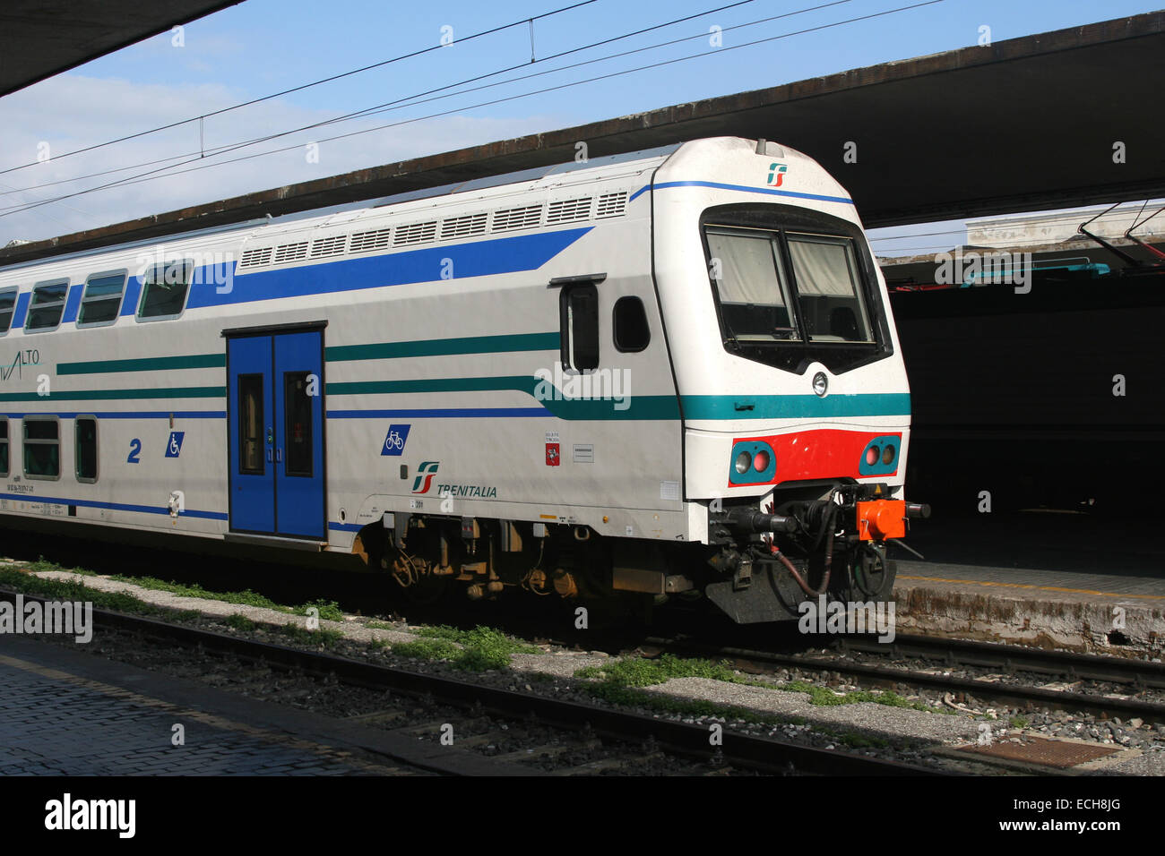 FLORENCE ITALY TRAIN STATION TRENITALIA Stock Photo
