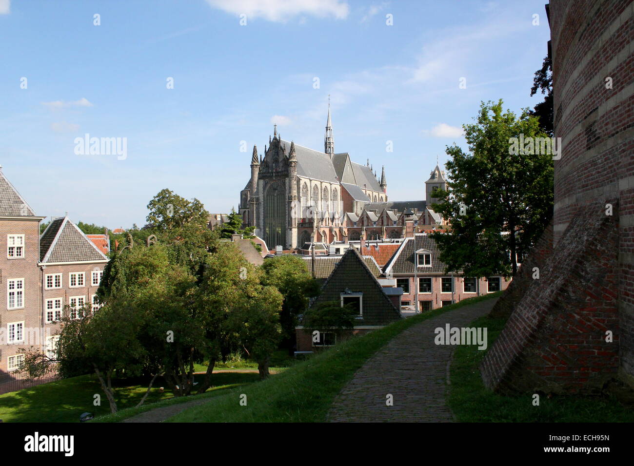 Hooglandse Kerk, 15th Century Gothic Church In The Old City Of Leiden ...