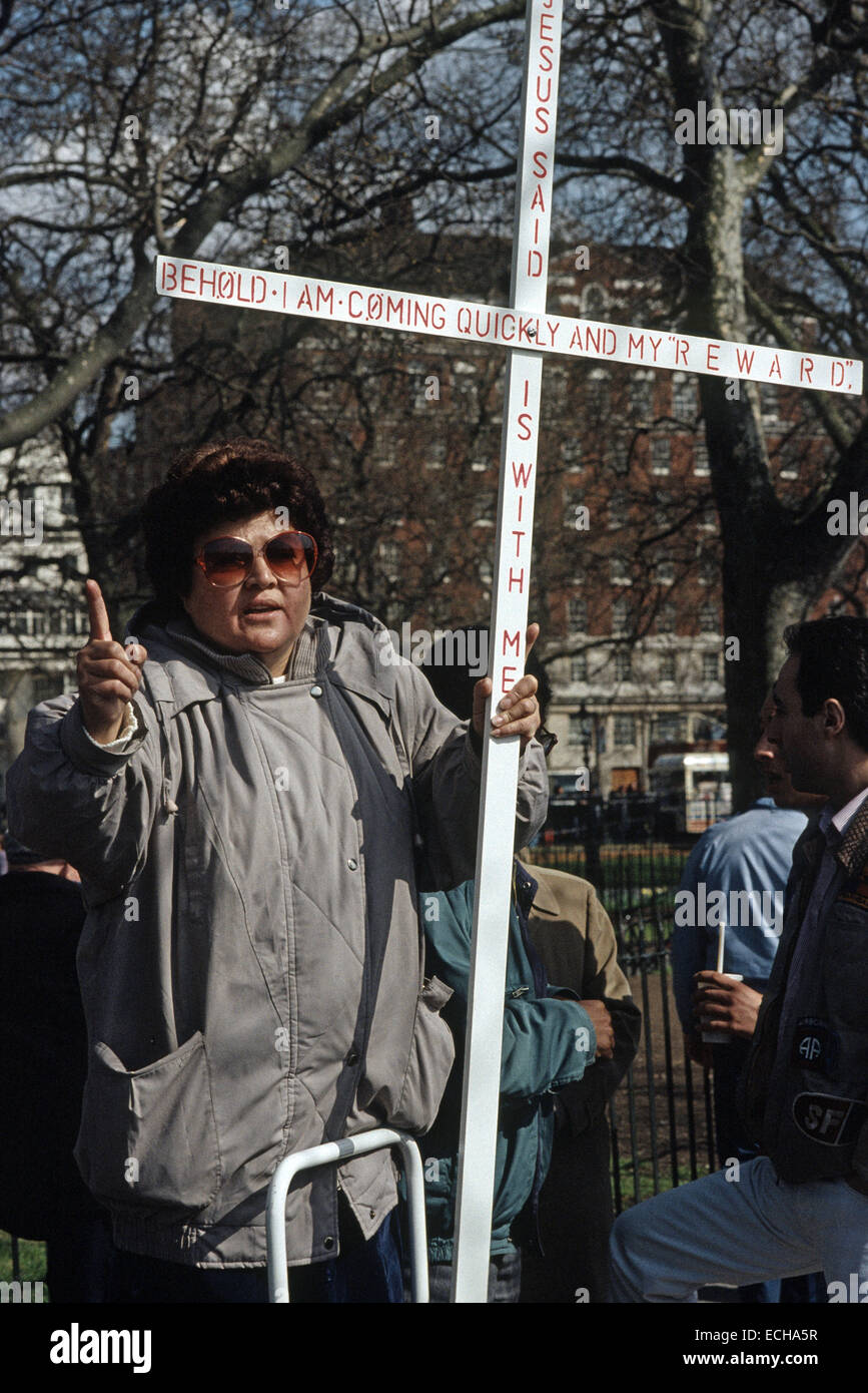 Speakers Corner Hyde Park Christian preaching the second coming of