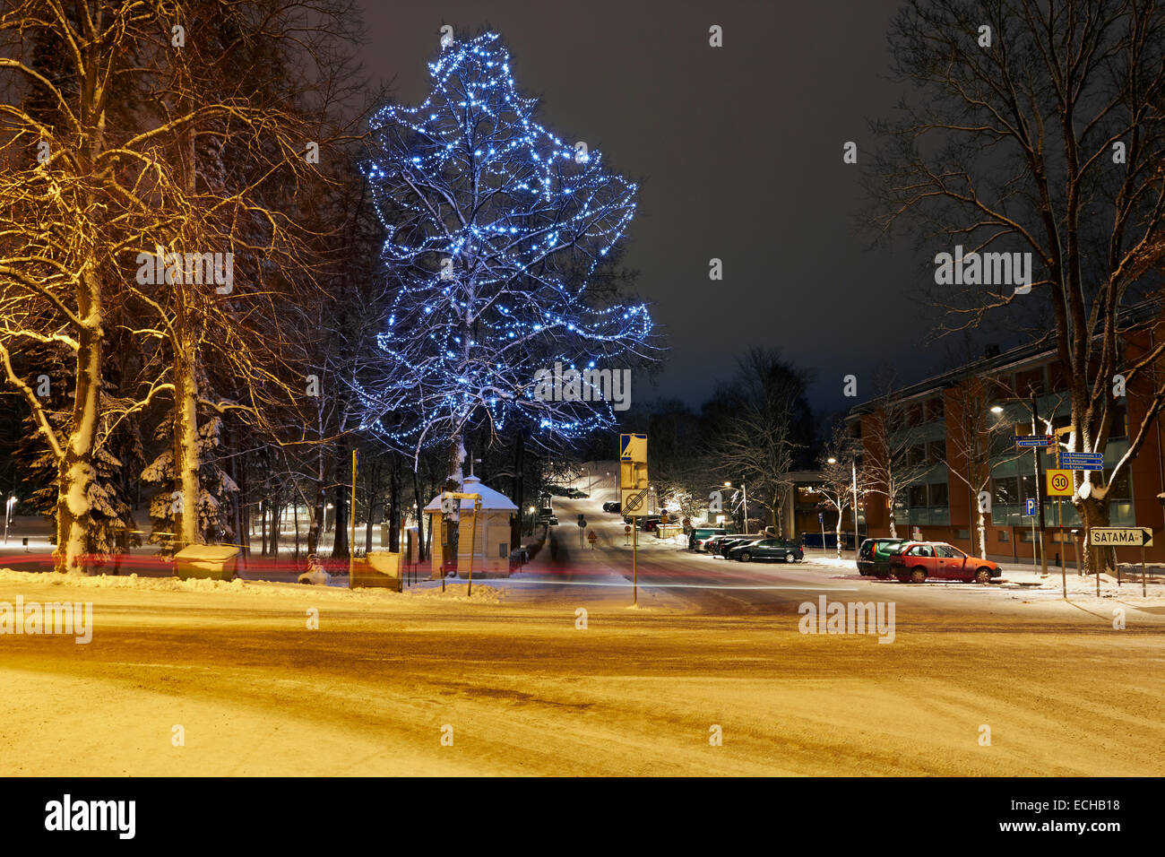 December scenery in Lappeenranta, Finland Stock Photo