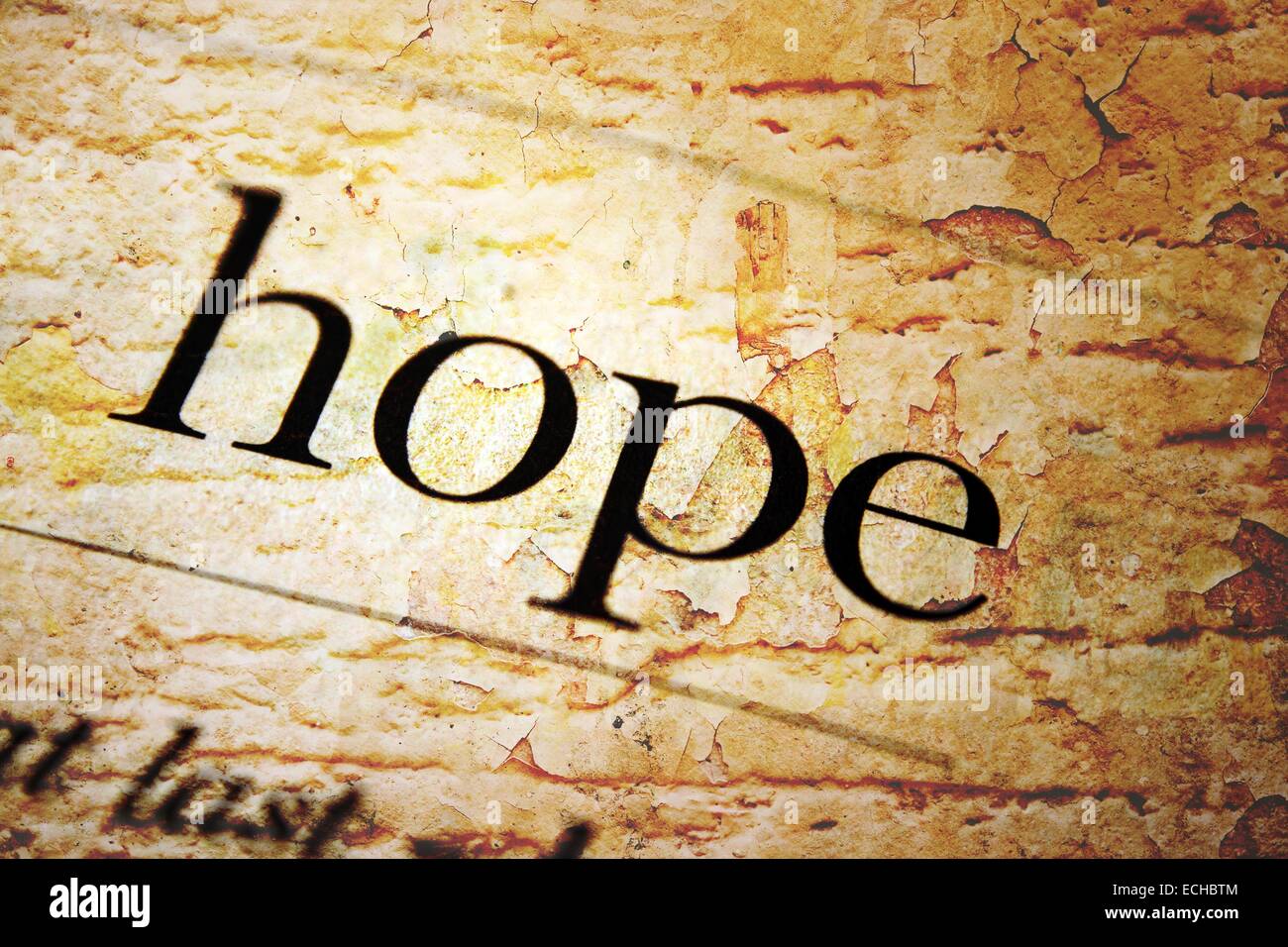 Hope letter hi-res stock photography and images - Alamy