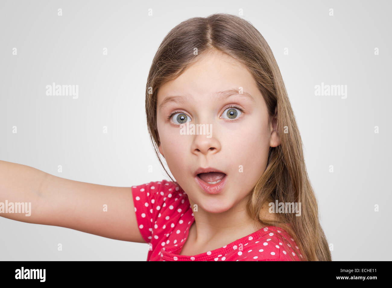 surprised girl Stock Photo