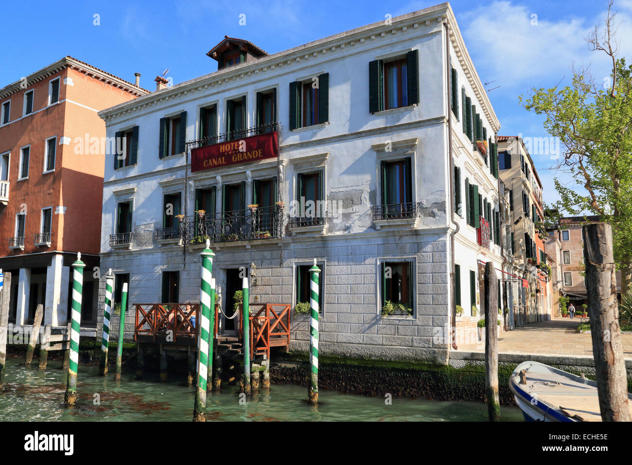 Ca'Polacco, Hotel Canal Grande Stock Photo