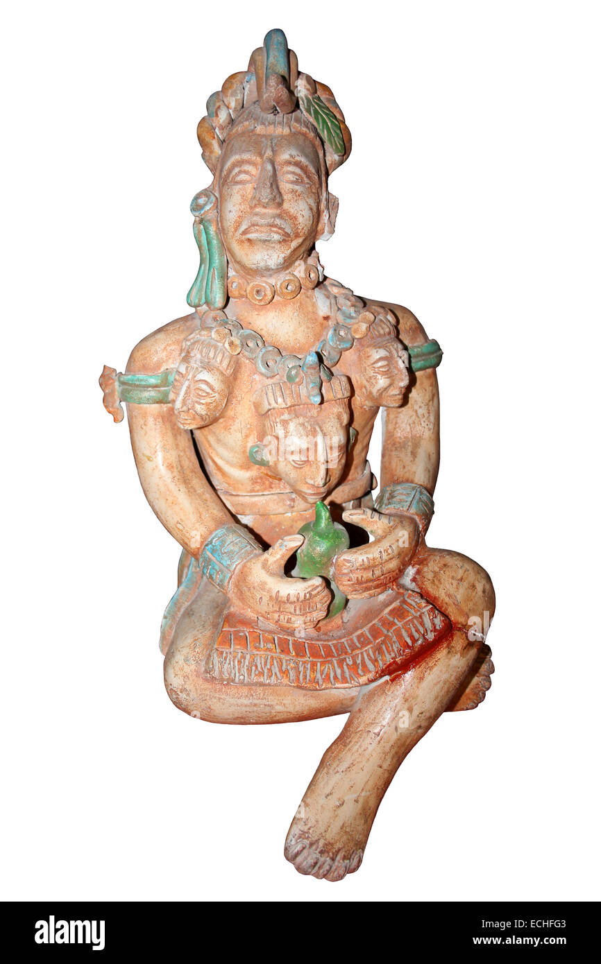 Mayan God Statue Stock Photo