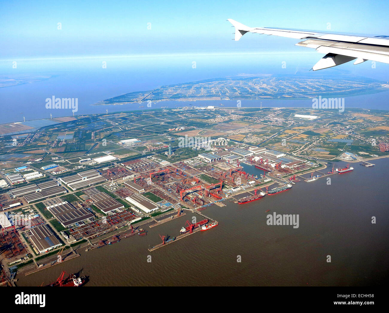 Shanghai harbour aerial hi-res stock photography and images - Alamy