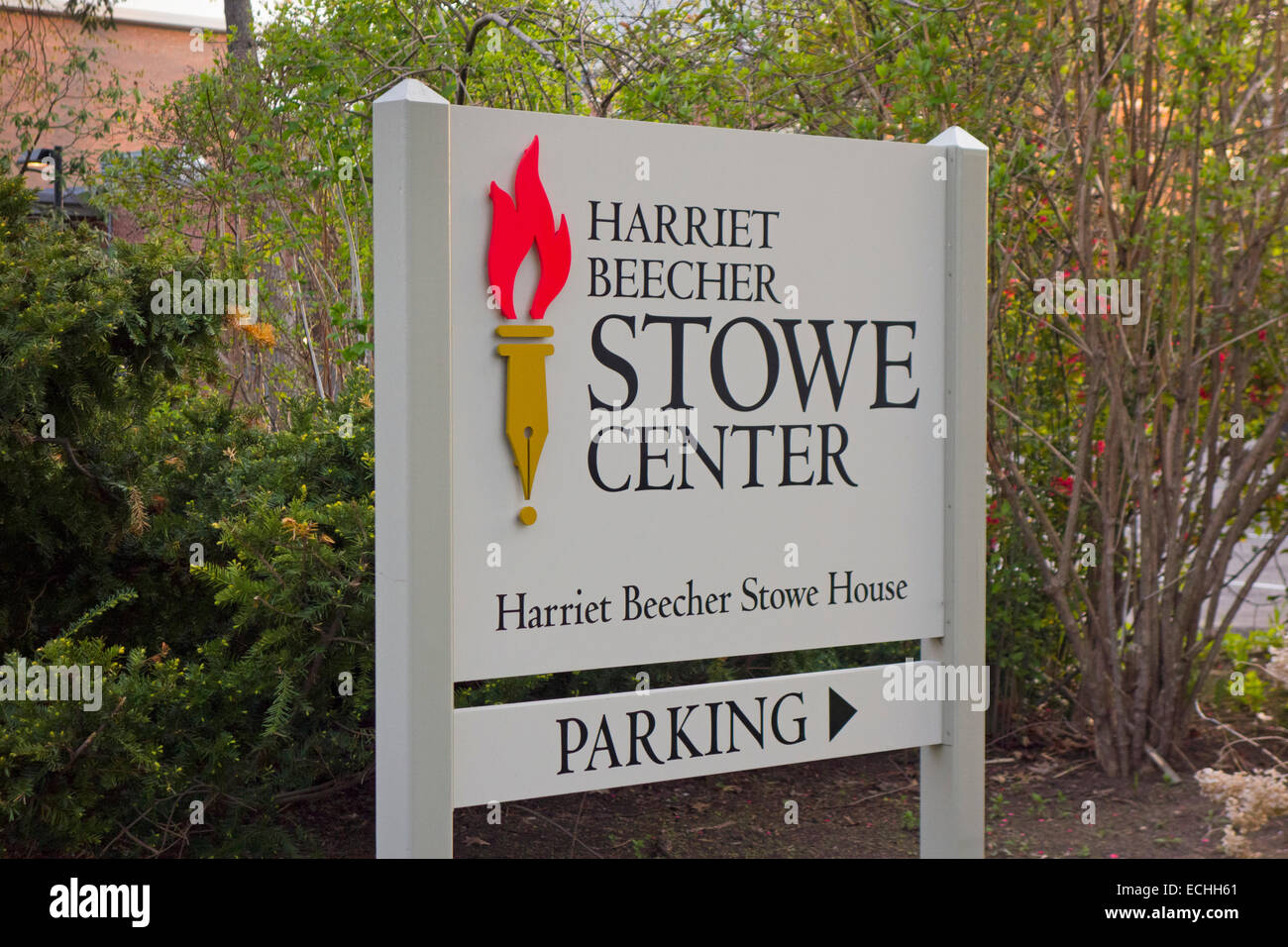 Harriet Beecher Stowe house in Hartford CT Stock Photo