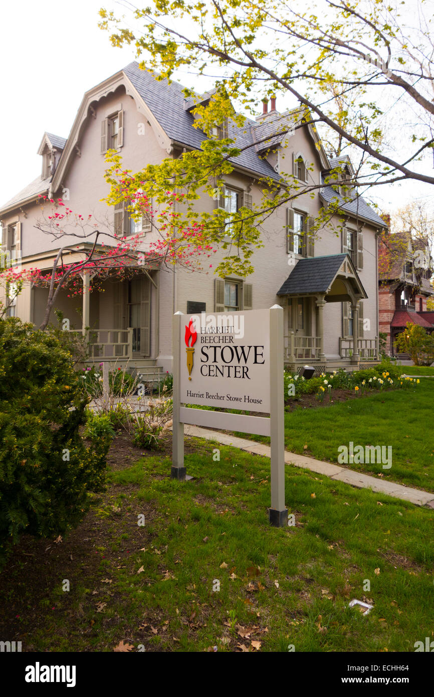 Harriet Beecher Stowe house in Hartford CT Stock Photo