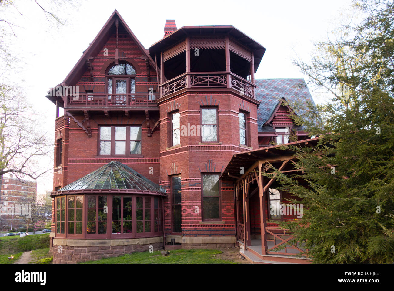 Mark Twain house and museum in Hartford CT Stock Photo Alamy
