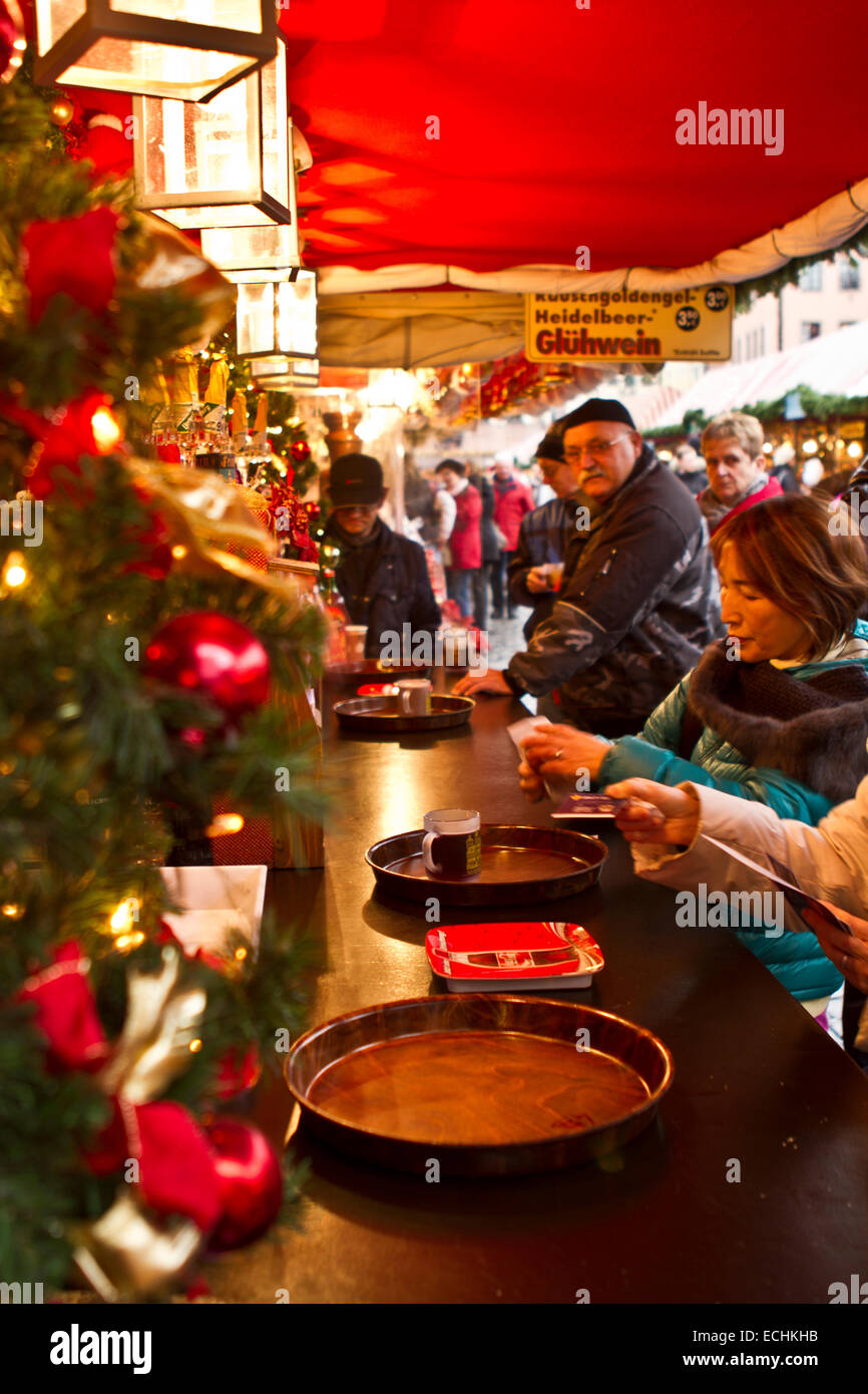Nuremberg christmas market gluhwein hires stock photography and images