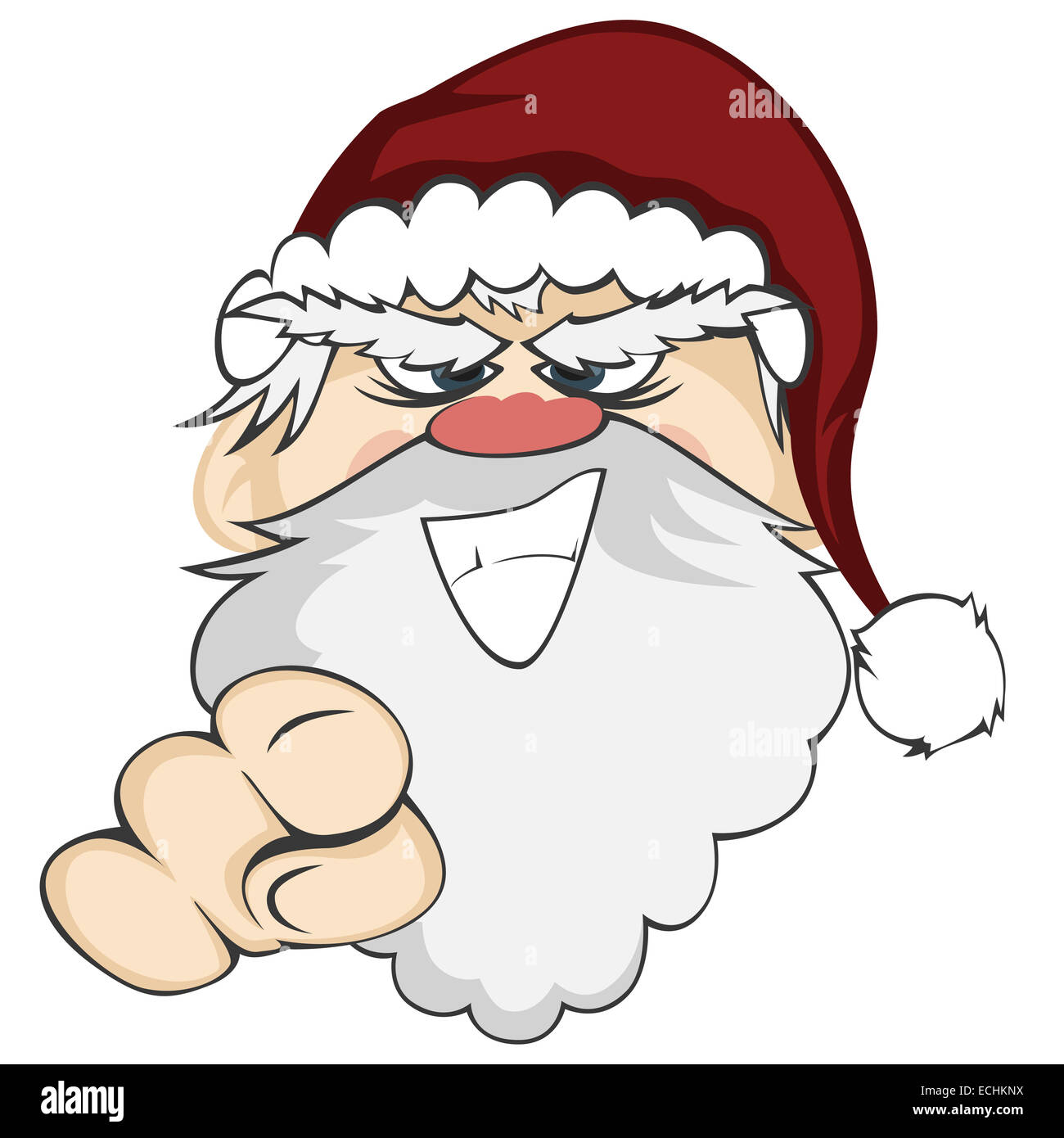 Cartoon angry santa claus hi-res stock photography and images - Alamy