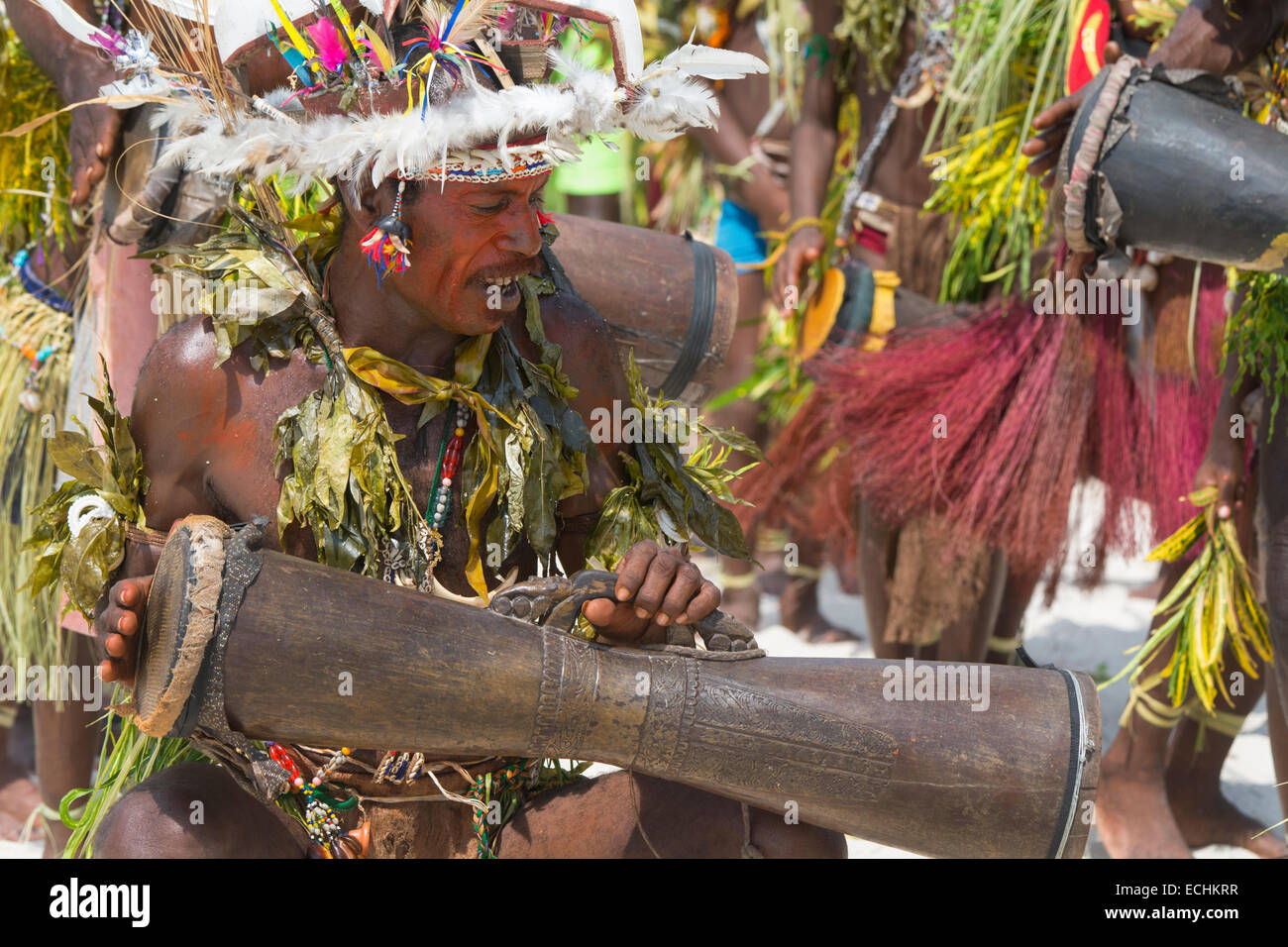 Papua new guinea music musical instrument hi-res stock photography and