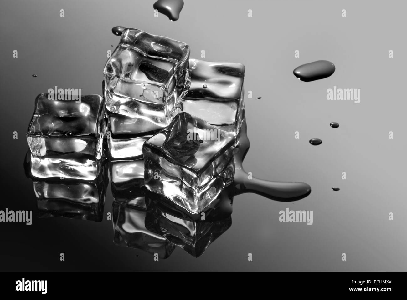 ice cubes with water drops Stock Photo Alamy