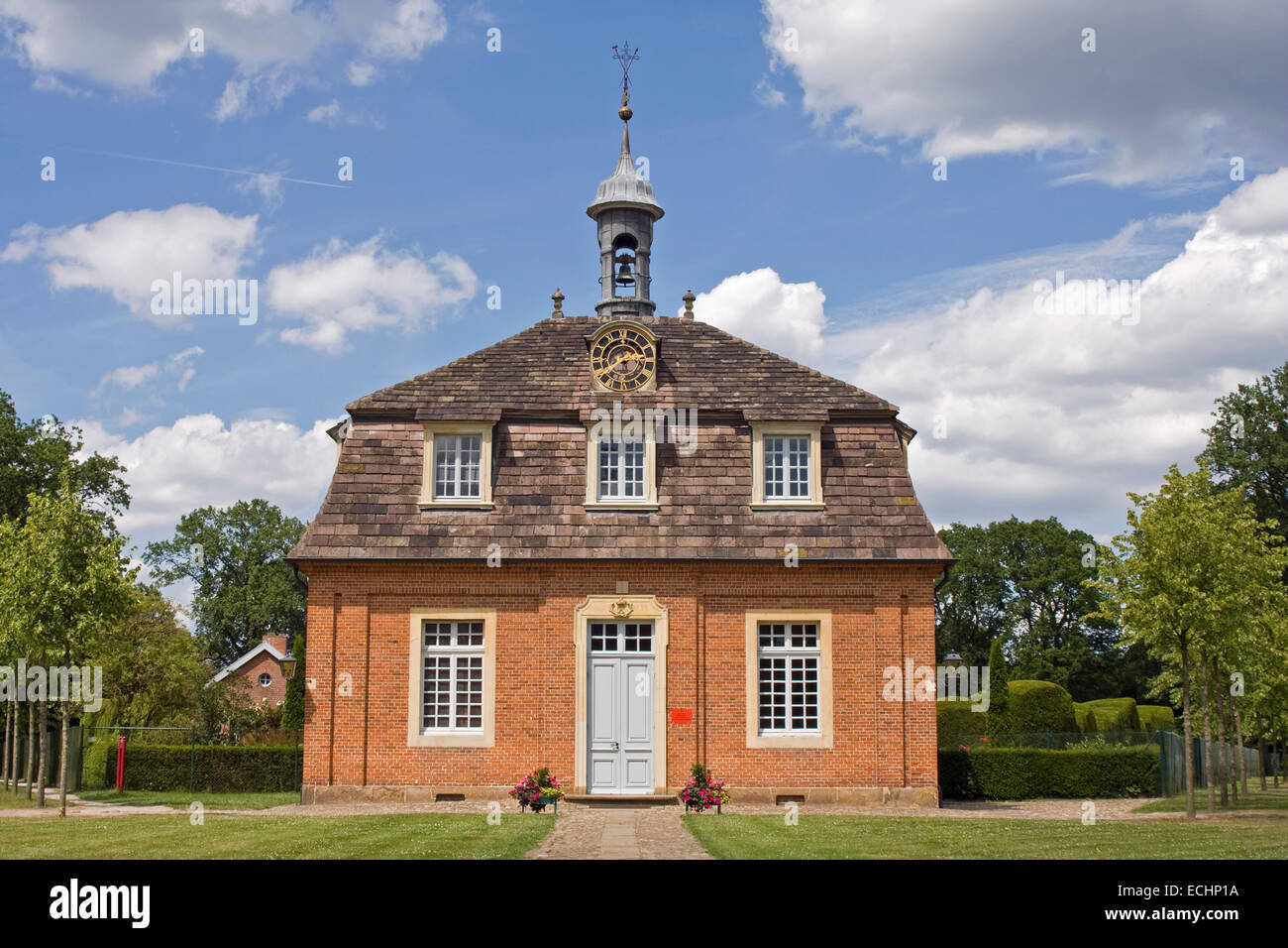 Europe, Germany, Lower Saxony Soegel, Jagdschloss Clemenswerth, Schlosskapelle Stock Photo