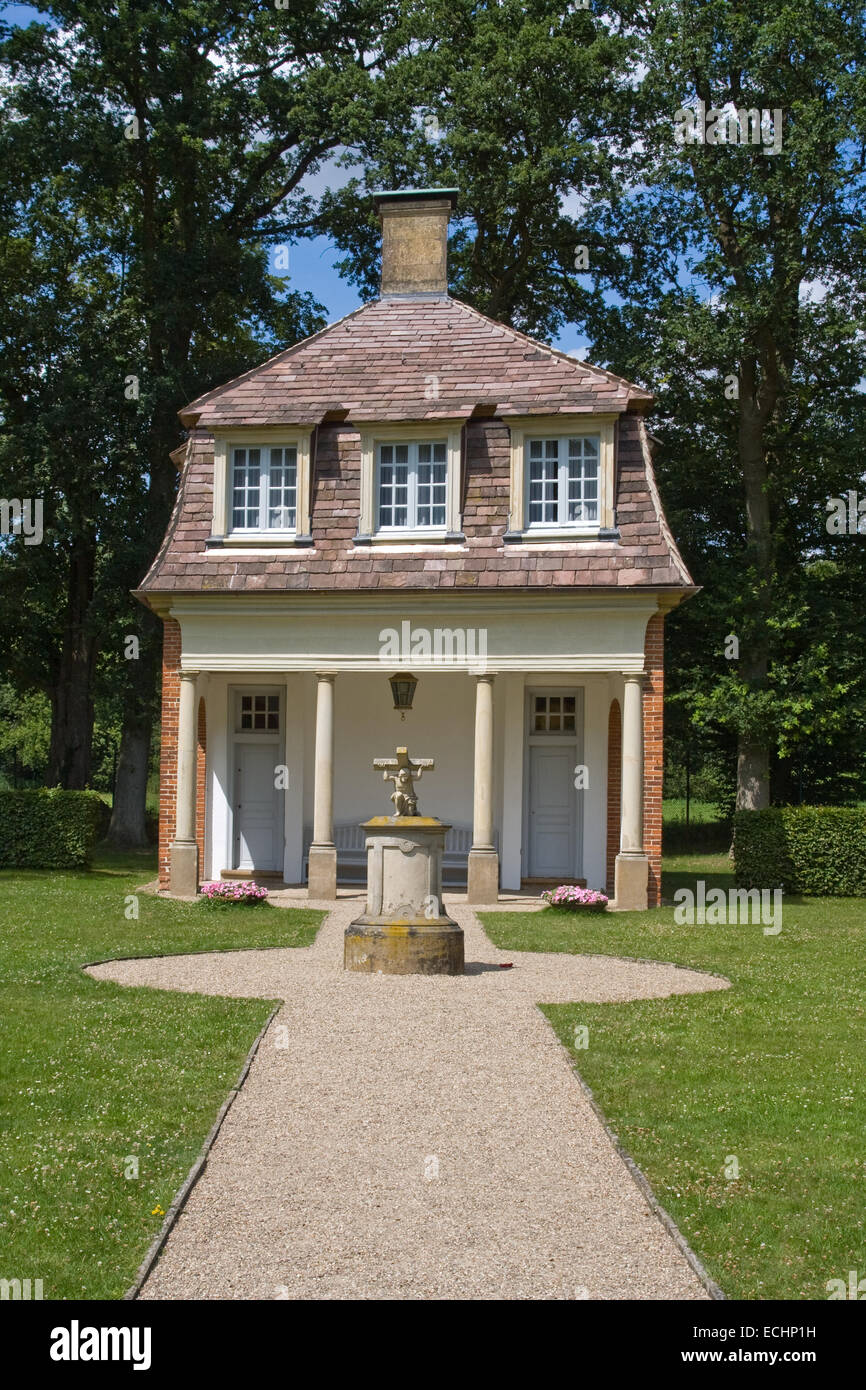 Europa, Deutschland, Niedersachsen, Soegel, Jagdschloss Clemenswerth, La Gloriette, Gartenhaus des Kurfuersten Clemens August Stock Photo