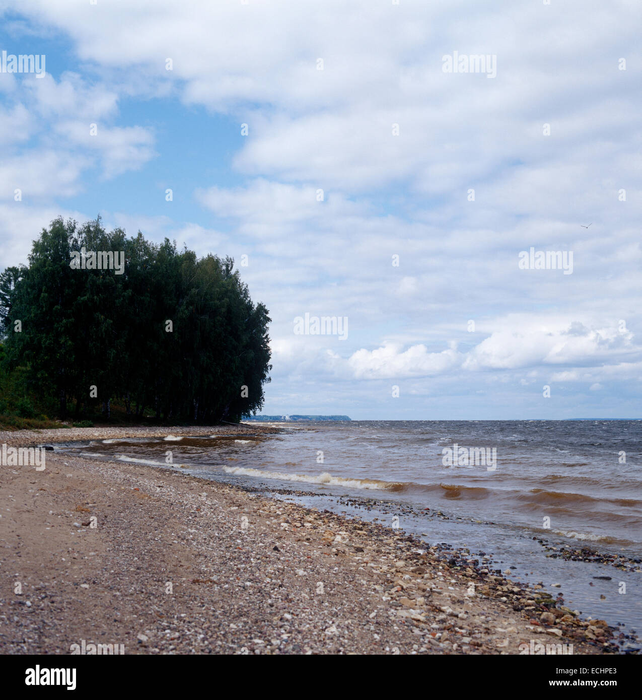 Volga river near to Chkalovsk Stock Photo