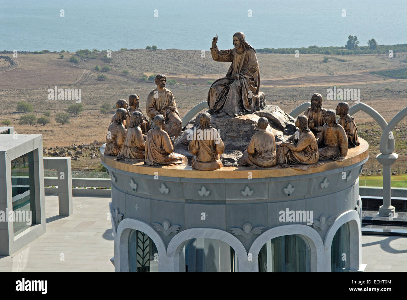 House of Galilee, domus galilaeae, Statue Stock Photo Alamy